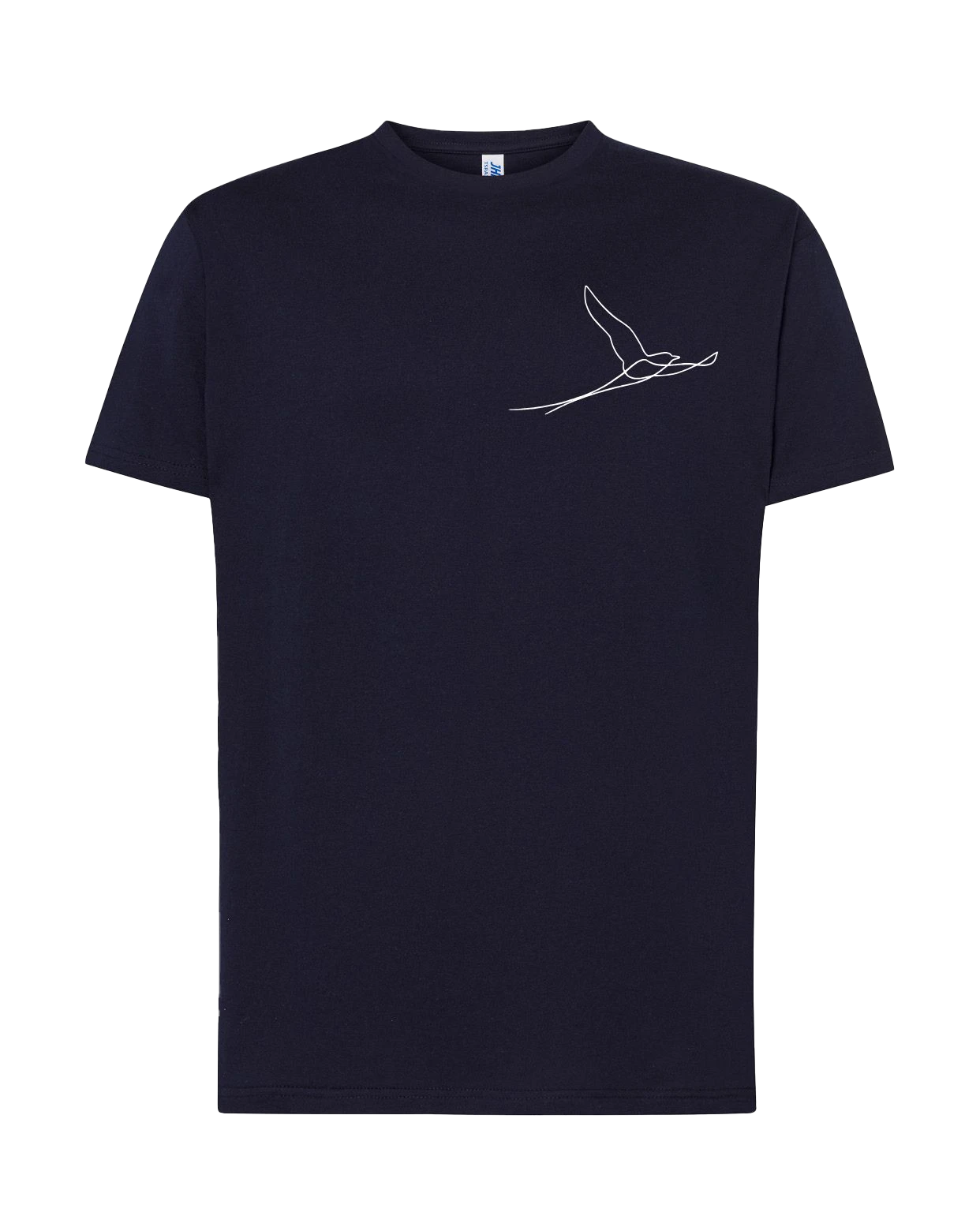 T-shirt enfant floqué paille-en-queue minimaliste unisexe en coton noir - Ligne de La Réunion