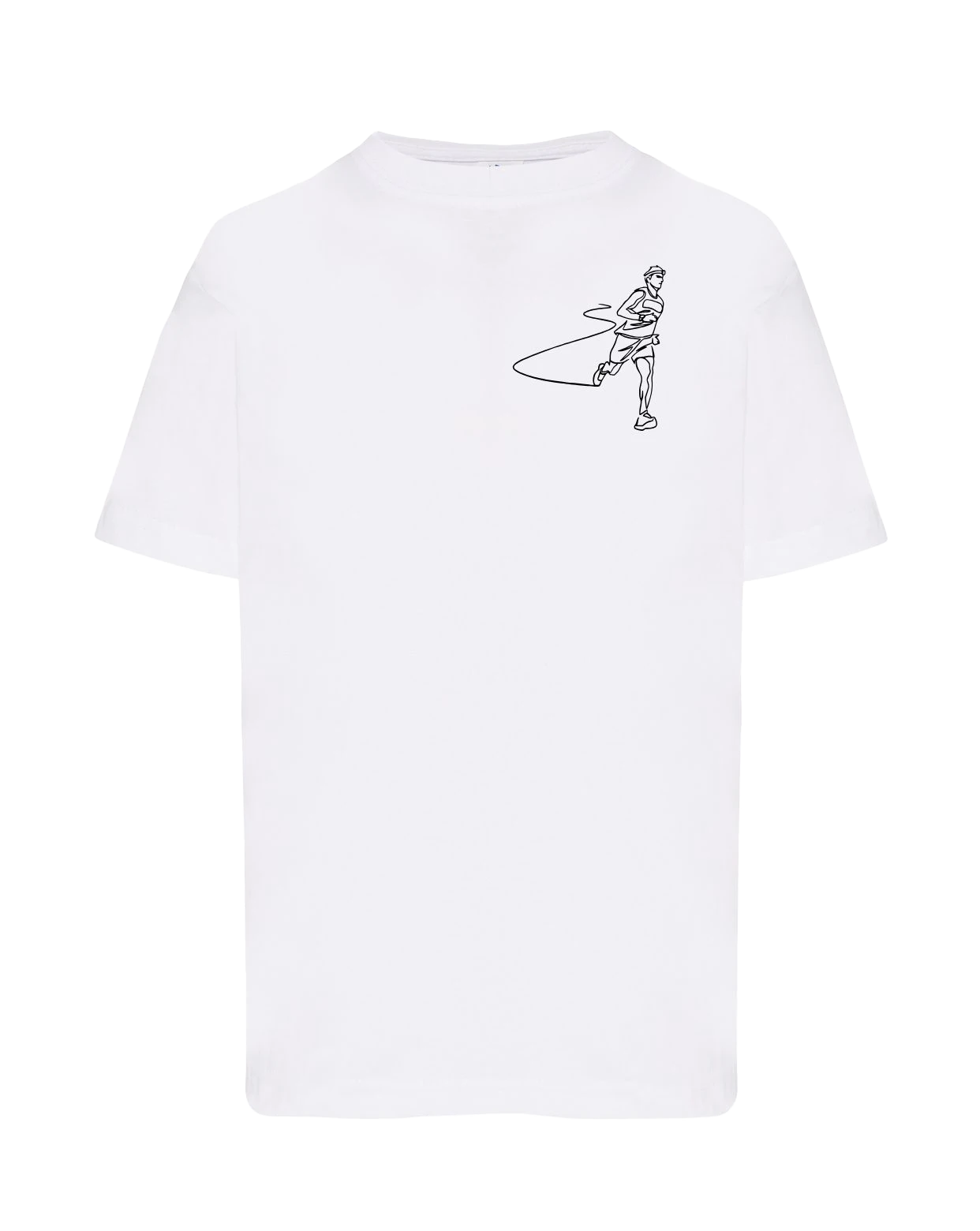T-shirt imprimé traileur unisexe en coton blanc - Ligne de La Réunion