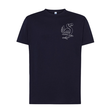 T-shirt imprimé Dodo unisexe en coton bleu - Ligne de La Réunion