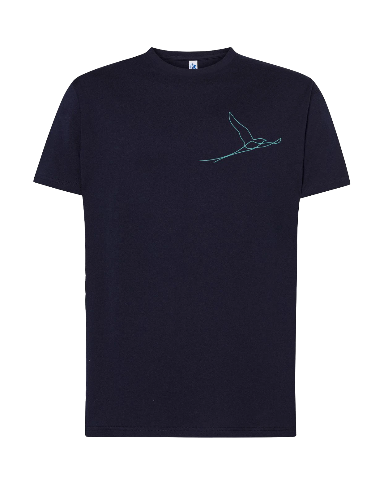 T-shirt brodé paille-en-queue unisexe en coton noir - Ligne de La Réunion