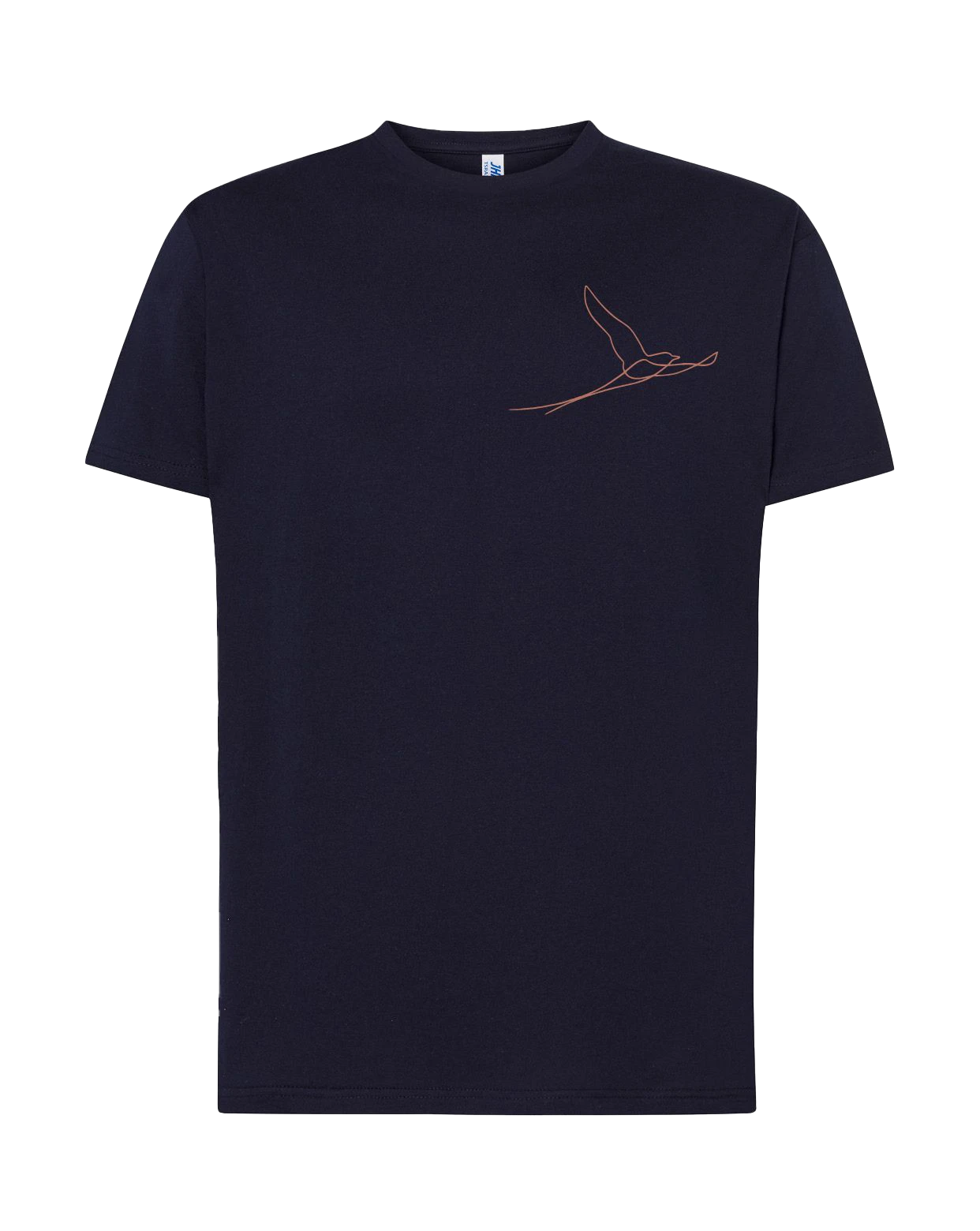T-shirt brodé paille-en-queue unisexe en coton noir - Ligne de La Réunion